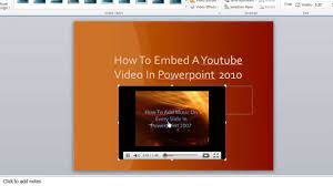 How to Insert Youtube Video Into Powerpoint